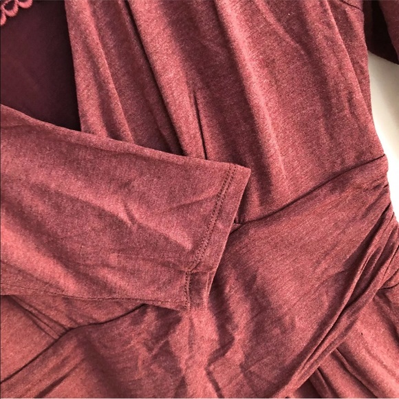 Anthropologie Maeve Wrap dress berry Small - Picture 9 of 12